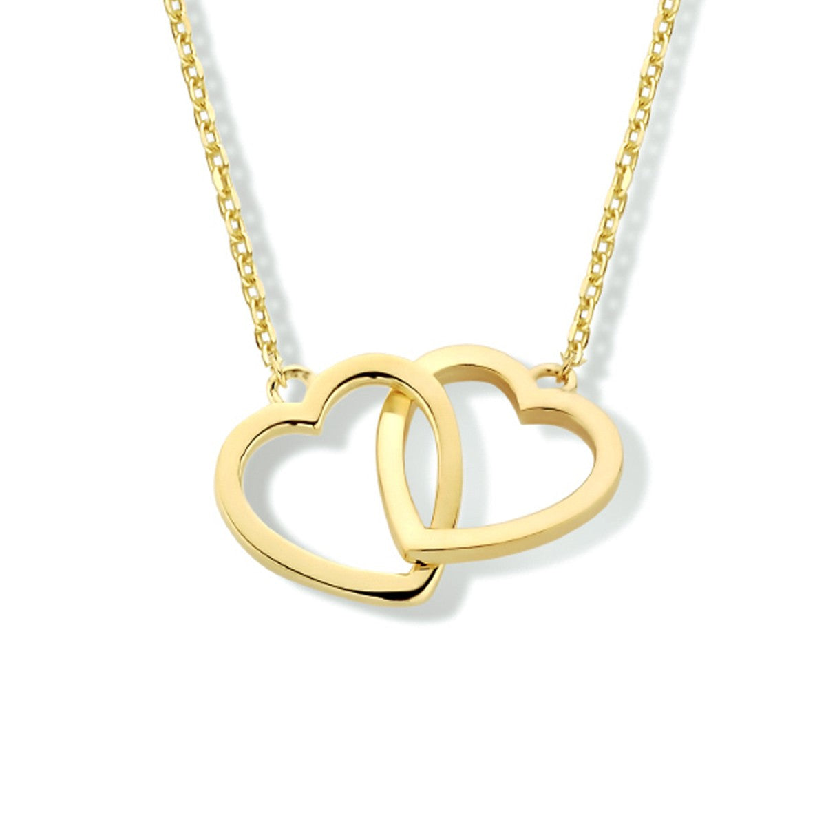 Fantasy Collection Collier hartjes 40 - 42 - 44 cm 14K geelgoud