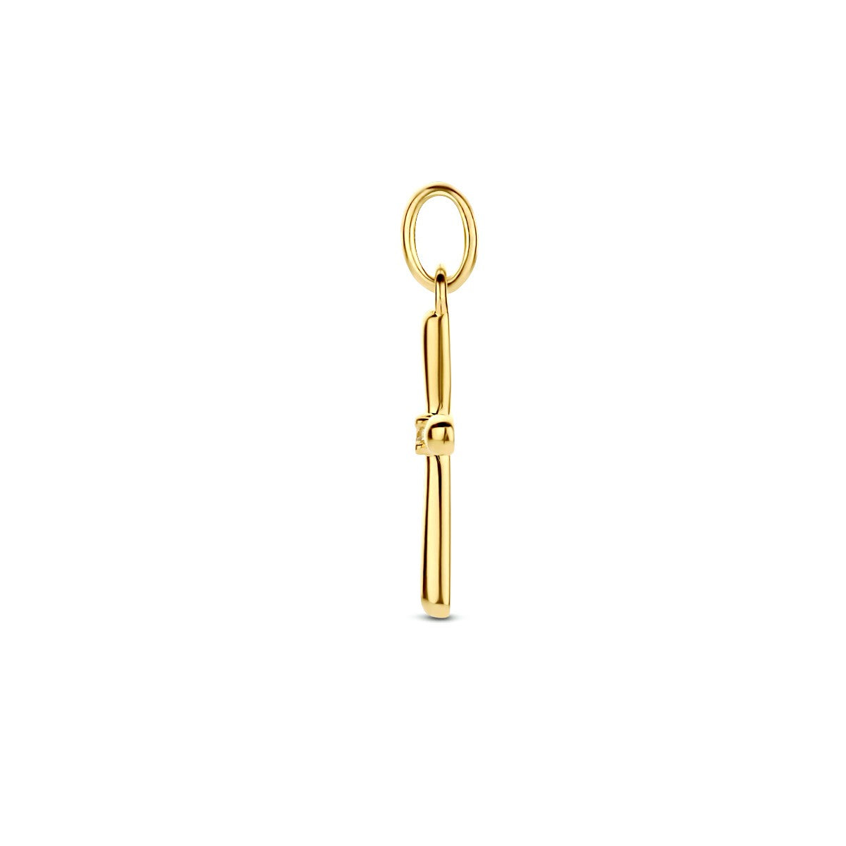 Fantasy Collection Hanger kruis diamant 0.01ct h si 14K geelgoud
