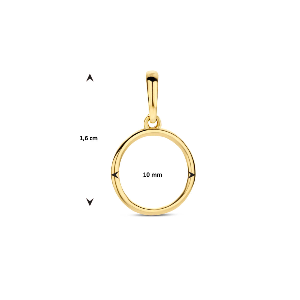 Fantasy Collection Hanger rondje 10 mm 14K geelgoud