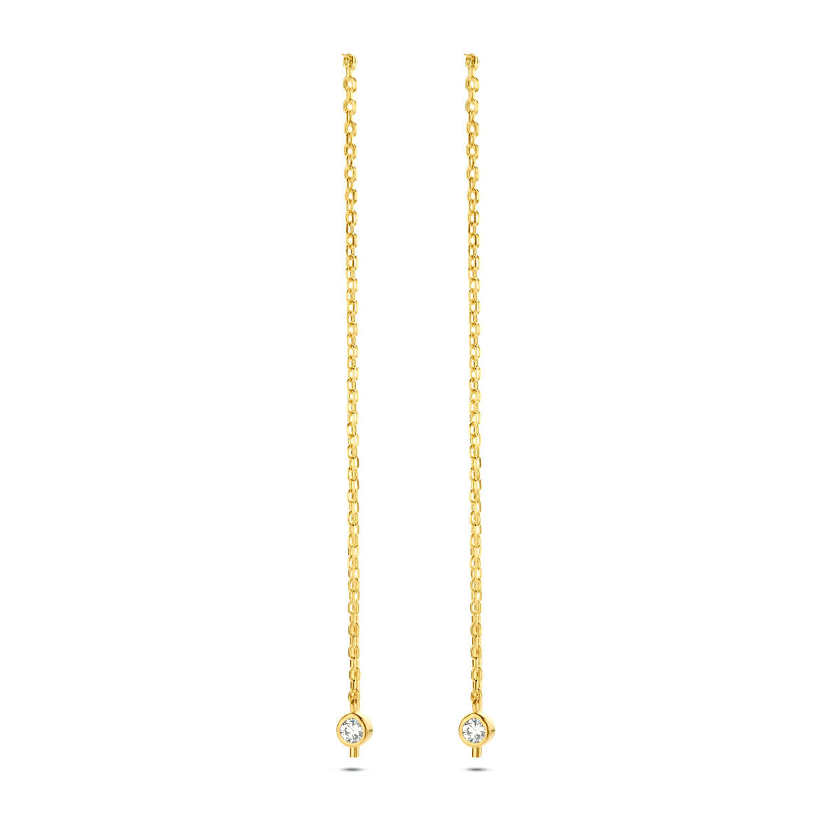 Fantasy Collection Oorbellen zirkonia 14K geelgoud