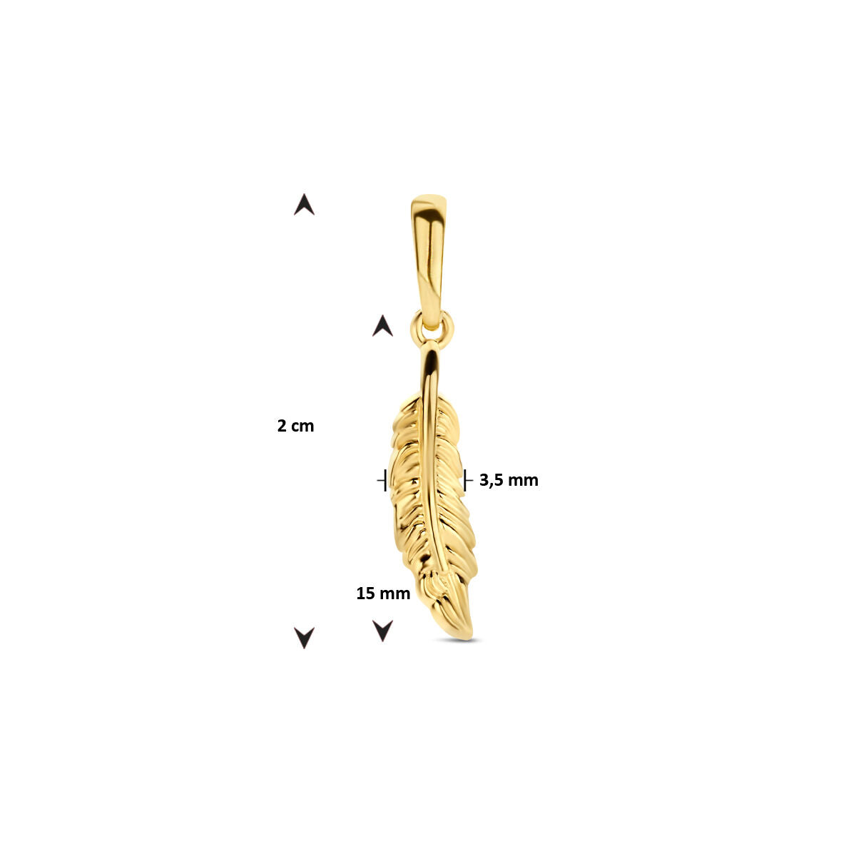 Fantasy Collection Hanger veer 14K geelgoud