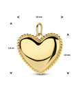 14K geelgoud hanger hart 4024450 - PansiteNederland.nl