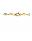 14K geelgoud collier paperclip met balkje ronde buis 5,8 mm 45 cm met groot springslot 4024454 - PansiteNederland.nl
