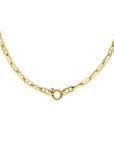 14K geelgoud collier marine vierkante buis 5,8 mm 45 cm met groot springslot 4024456 - PansiteNederland.nl