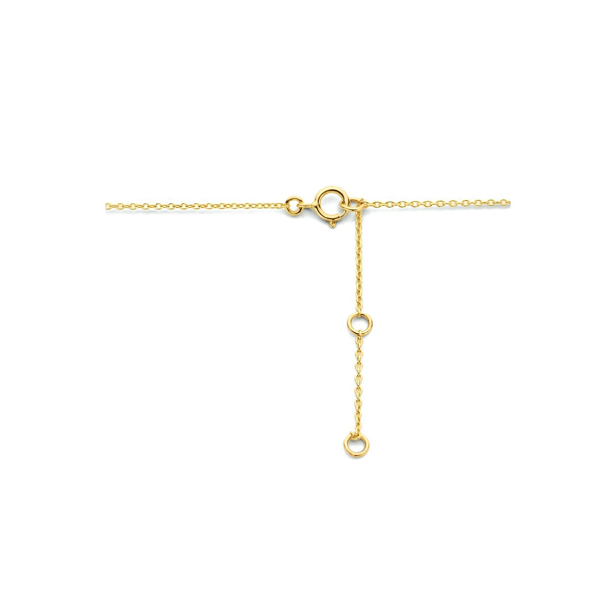Fantasy Collection Collier infinity en bolletjes 40 - 42 - 44 cm 14K geelgoud