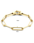 14K Geelgoud Armband Paperclip Vierkante Buis 6,0 Mm 19 Cm Met Groot Springslot 4024540 - PansiteNederland.nl
