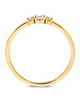 14K Geelgouden ring met zirkonia - PSN4024600 - PansiteNederland.nl