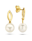 14K Geelgoud Oorhangers Parel 4024686 - PansiteNederland.nl