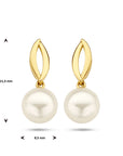 14K Geelgoud Oorhangers Parel 4024686 - PansiteNederland.nl
