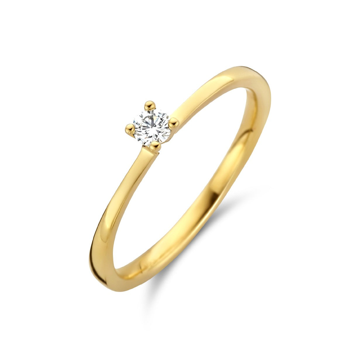 Fantasy Collection Ring diamant 0.10ct h si 14K geelgoud