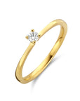 14K Geelgoud Ring Diamant 0.10Ct H Si 4024687 - PansiteNederland.nl