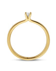 14K Geelgoud Ring Diamant 0.10Ct H Si 4024687 - PansiteNederland.nl