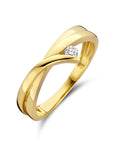 14K Geelgoud Ring Diamant 0.06Ct H Si 4024691 - PansiteNederland.nl