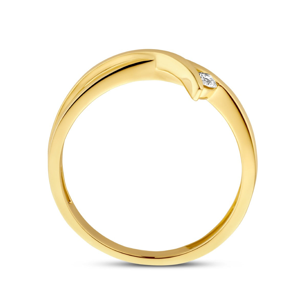 Fantasy Collection Ring diamant 0.06ct h si 14K geelgoud