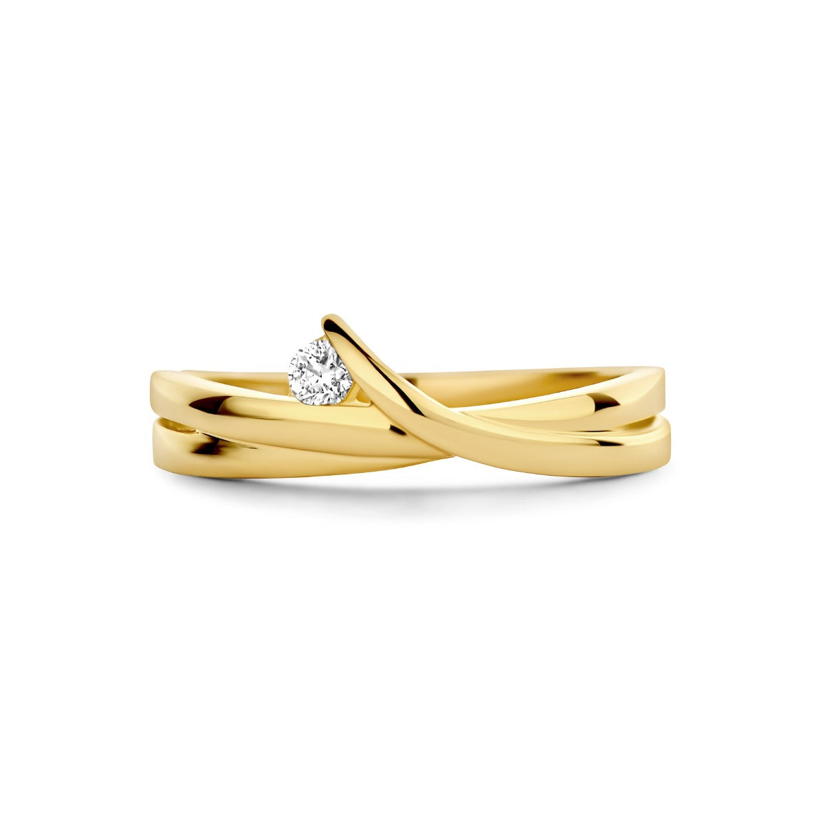 Fantasy Collection Ring diamant 0.06ct h si 14K geelgoud