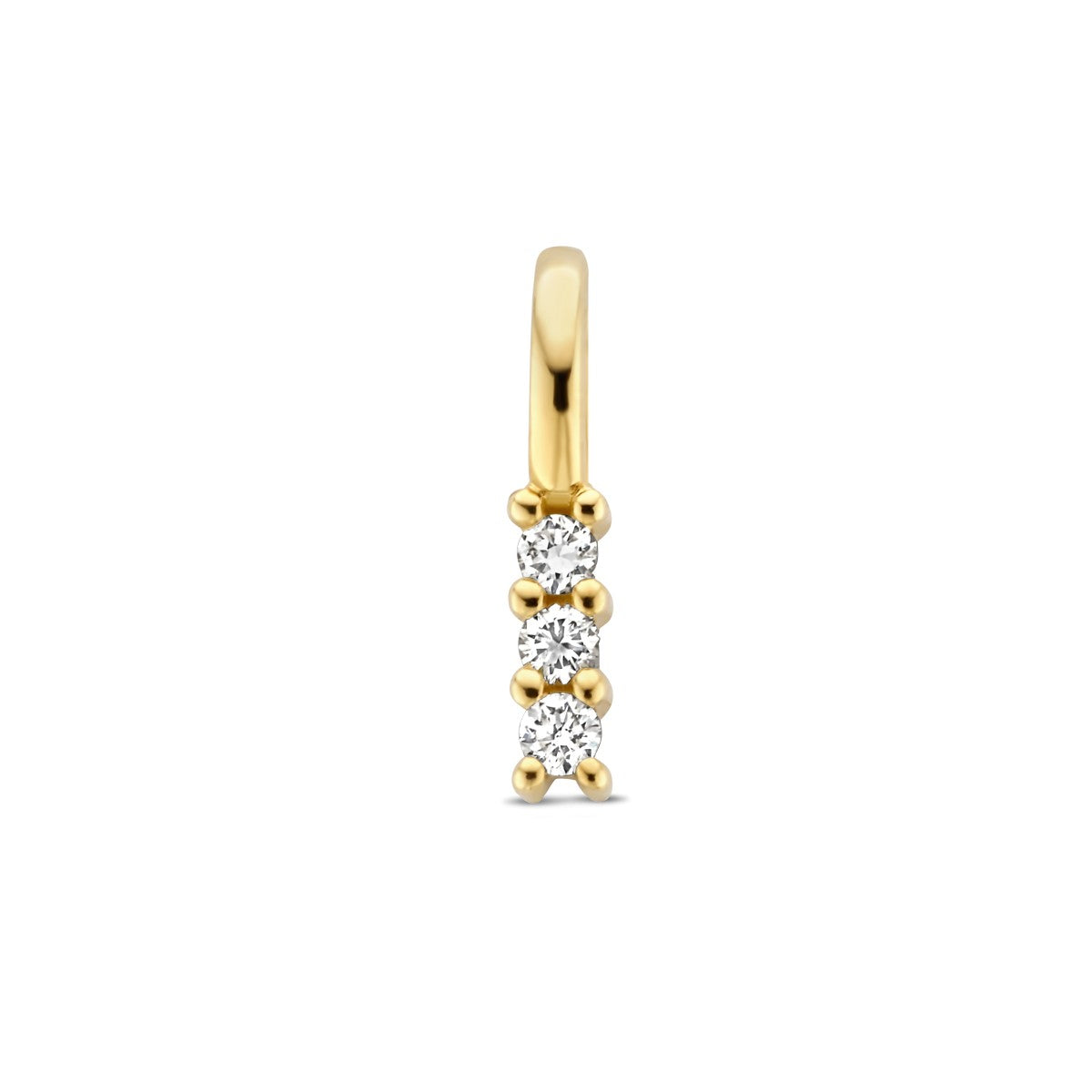 Fantasy Collection Hanger diamant 0.05ct h si 11 mm 14K geelgoud