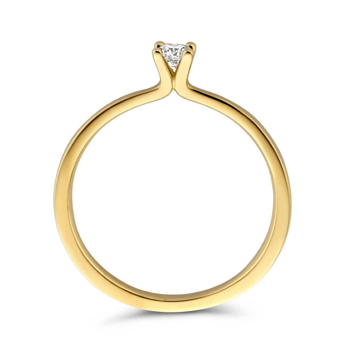 Fantasy Collection Ring diamant 0.15ct h si 14K geelgoud