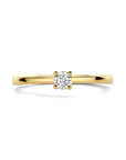 14K Geelgoud Ring Diamant 0.15Ct H Si 4024722 - PansiteNederland.nl