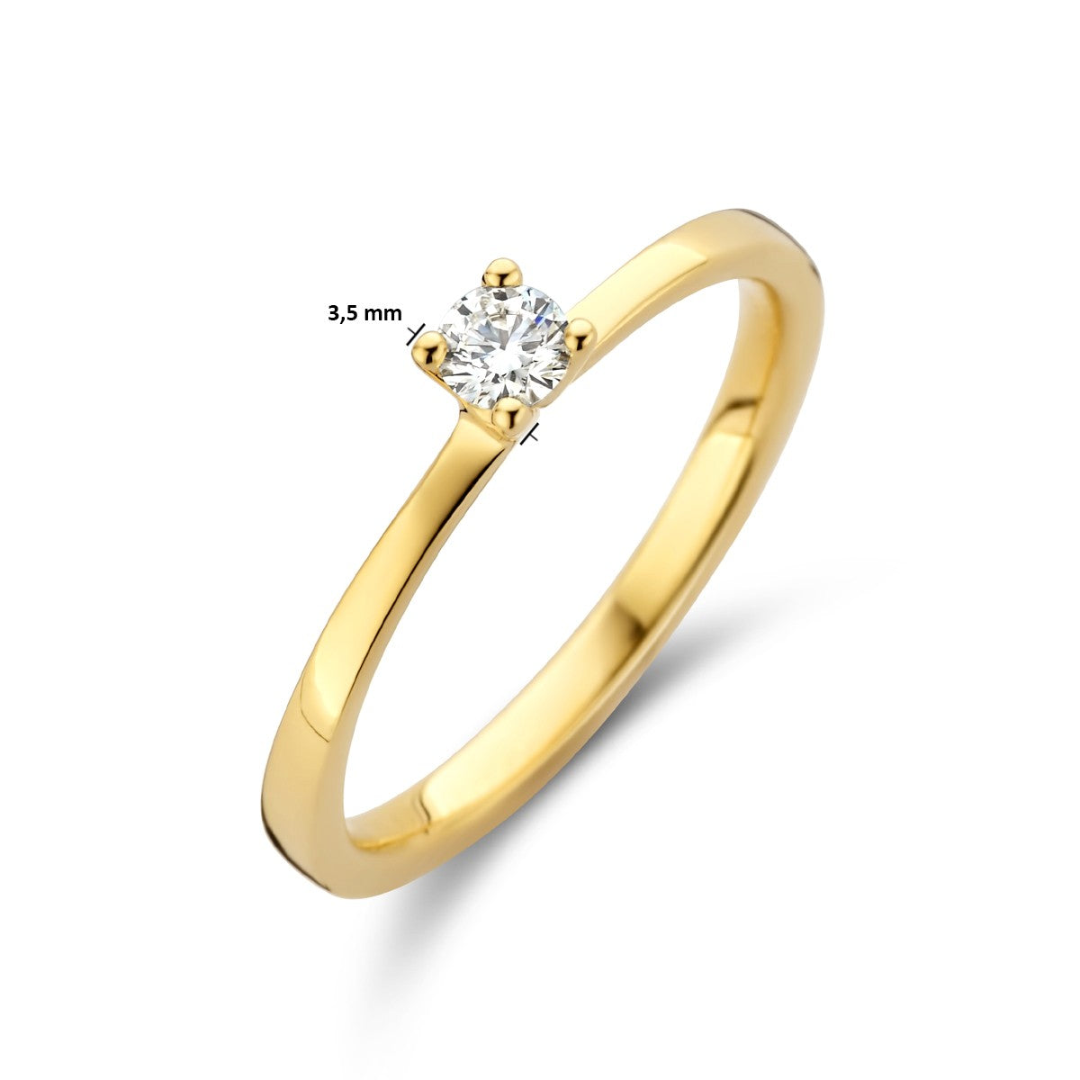 Fantasy Collection Ring diamant 0.15ct h si 14K geelgoud