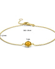 14K Geelgoud Armband Citrien 16,5 - 19 Cm 4024760 - PansiteNederland.nl