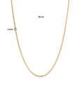 14K Geelgoud Collier Anker Gediamanteerd 2,0 mm 4024786 - PansiteNederland.nl