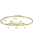 14K Geelgoud Graveerarmband Plaat 5,0 mm 4024808 - PansiteNederland.nl