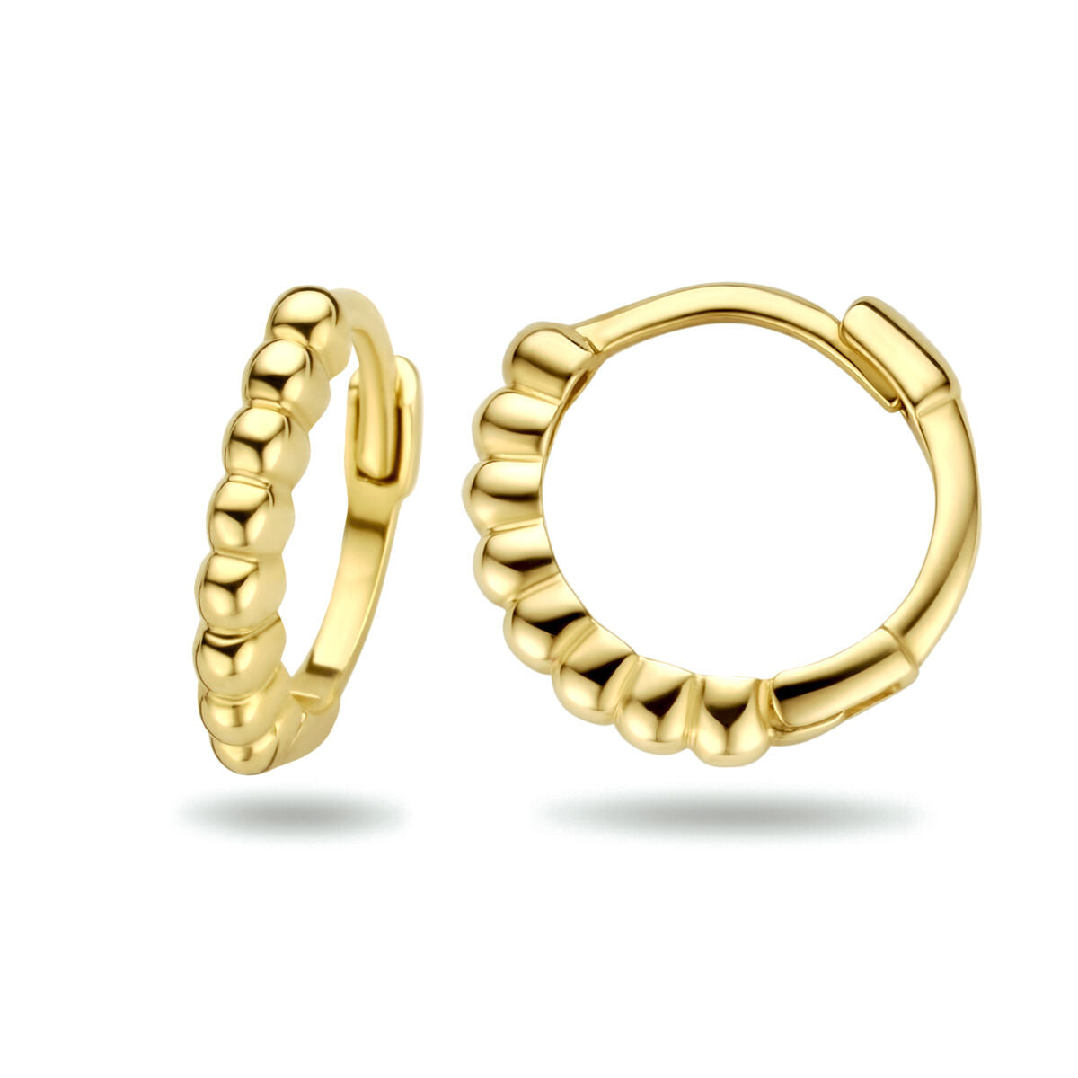 Fantasy Collection Oorbellen bolletjes 10 mm 14K geelgoud
