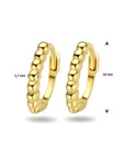 14K geelgoud klapoorringen bolletjes 10 mm - 4024839 - PansiteNederland.nl