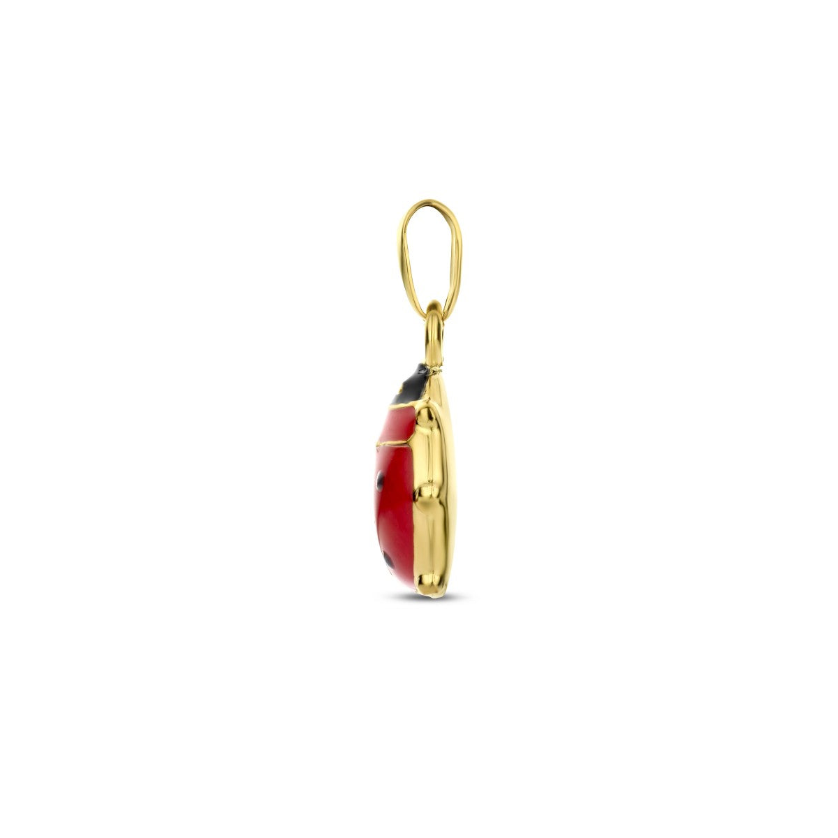 Fantasy Collection Hanger lieveheersbeestje emaille 14K geelgoud