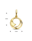 14K geelgoud hanger rondje 4025070 - PansiteNederland.nl