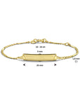 14K Geelgoud Graveerarmband Plaat 5,0 mm 4025082 - PansiteNederland.nl