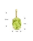 14K geelgoud hanger peridot 4025140 - PansiteNederland.nl