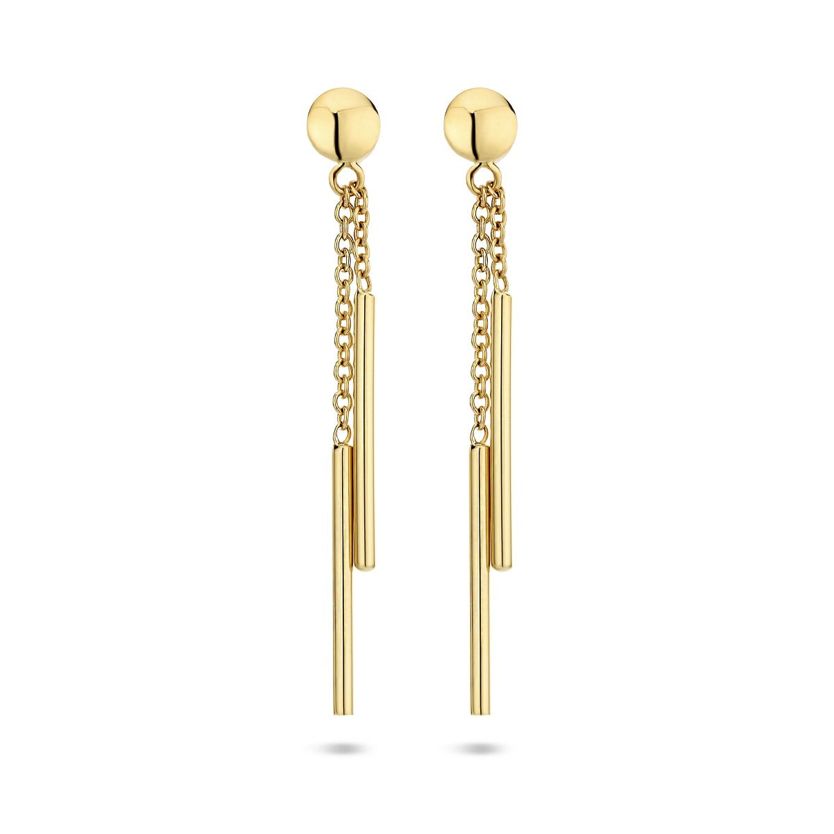 Fantasy Collection Hangende oorbellen 14K geelgoud