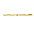 14K geelgoud collier paperclip vierkante buis 8 mm 45 cm 4025203 - PansiteNederland.nl