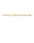 14K geelgoud collier paperclip platte buis 5,0 mm 44 cm 4025208 - PansiteNederland.nl
