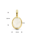 14K geelgoud hanger maansteen 4025347 - PansiteNederland.nl
