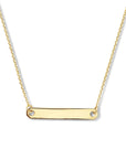 14K geelgoud graveercollier plaat 4,0 mm 42 - 45 cm 4025417 - PansiteNederland.nl
