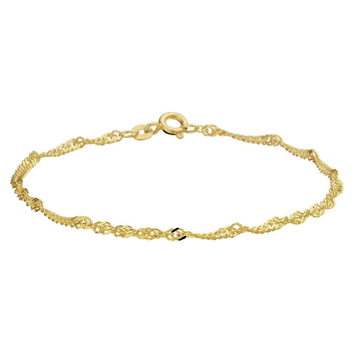 Fantasy Collection Armband singapore 2,4 mm 14K geelgoud
