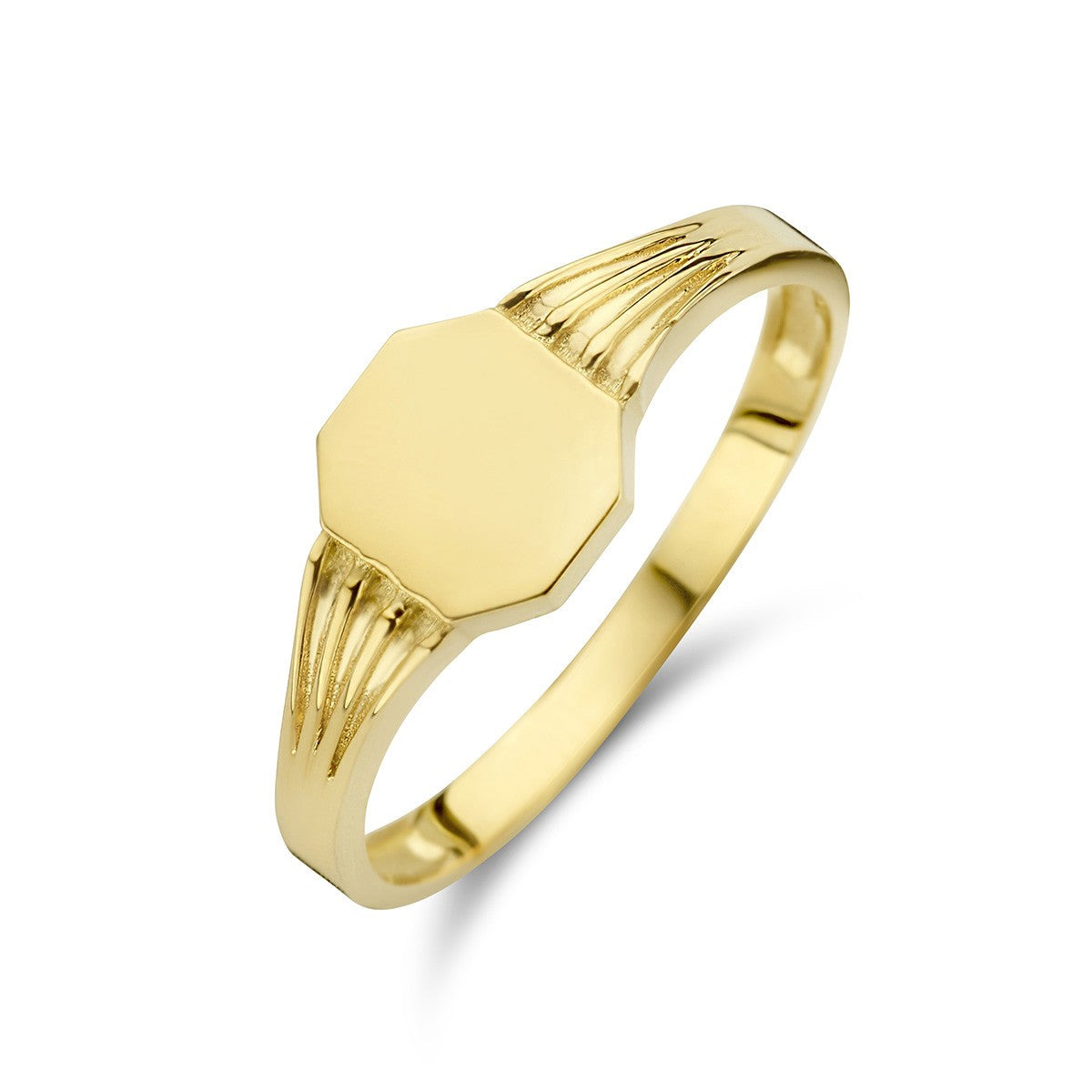 Fantasy Collection Graveerring 14K geelgoud