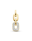 14K geelgoud hanger schakel diamant 0.18ct h si 4025626 - PansiteNederland.nl