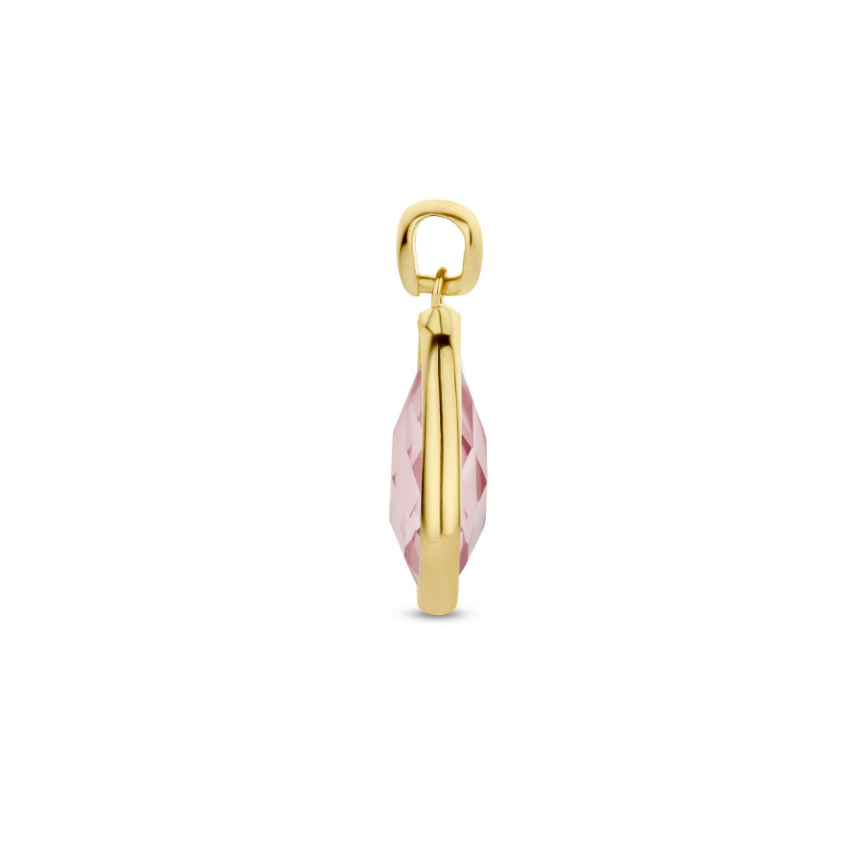 Fantasy Collection Hanger rhodoliet kwarts 14K geelgoud
