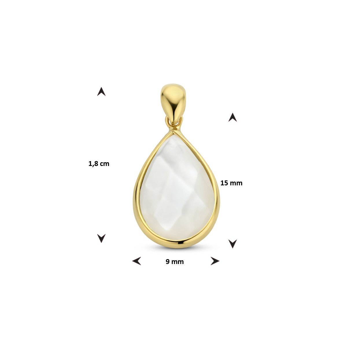 Fantasy Collection Hanger parelmoer 14K geelgoud