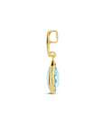 14K geelgoud hanger blauw topaas 4025785 - PansiteNederland.nl