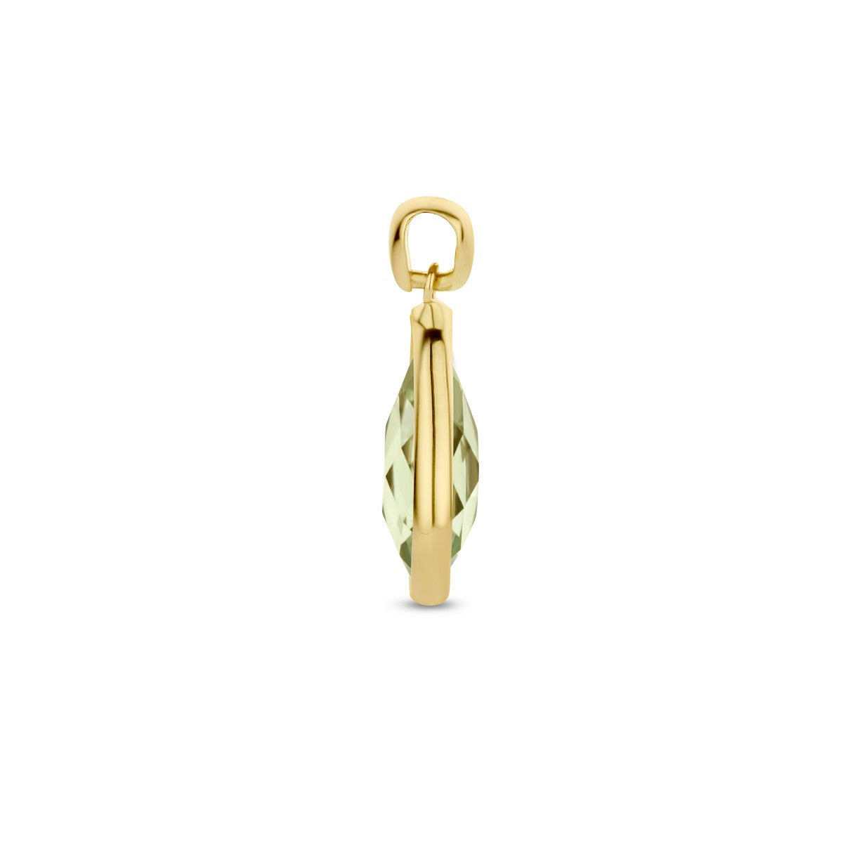 Fantasy Collection Hanger groen amethist 14K geelgoud