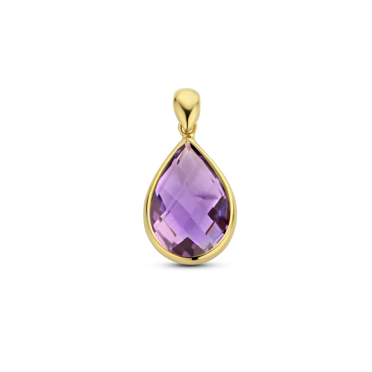 Fantasy Collection Hanger amethist 14K geelgoud
