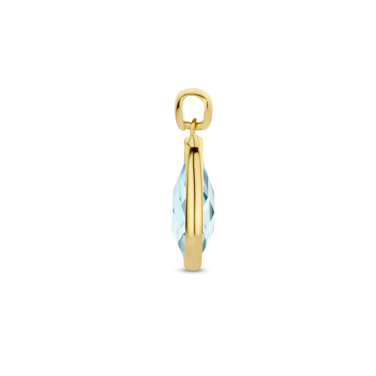 Fantasy Collection Hanger blauw topaas 14K geelgoud