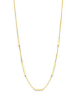 14K geelgoud collier balkjes 40 - 42 - 44 cm 4025906 - PansiteNederland.nl