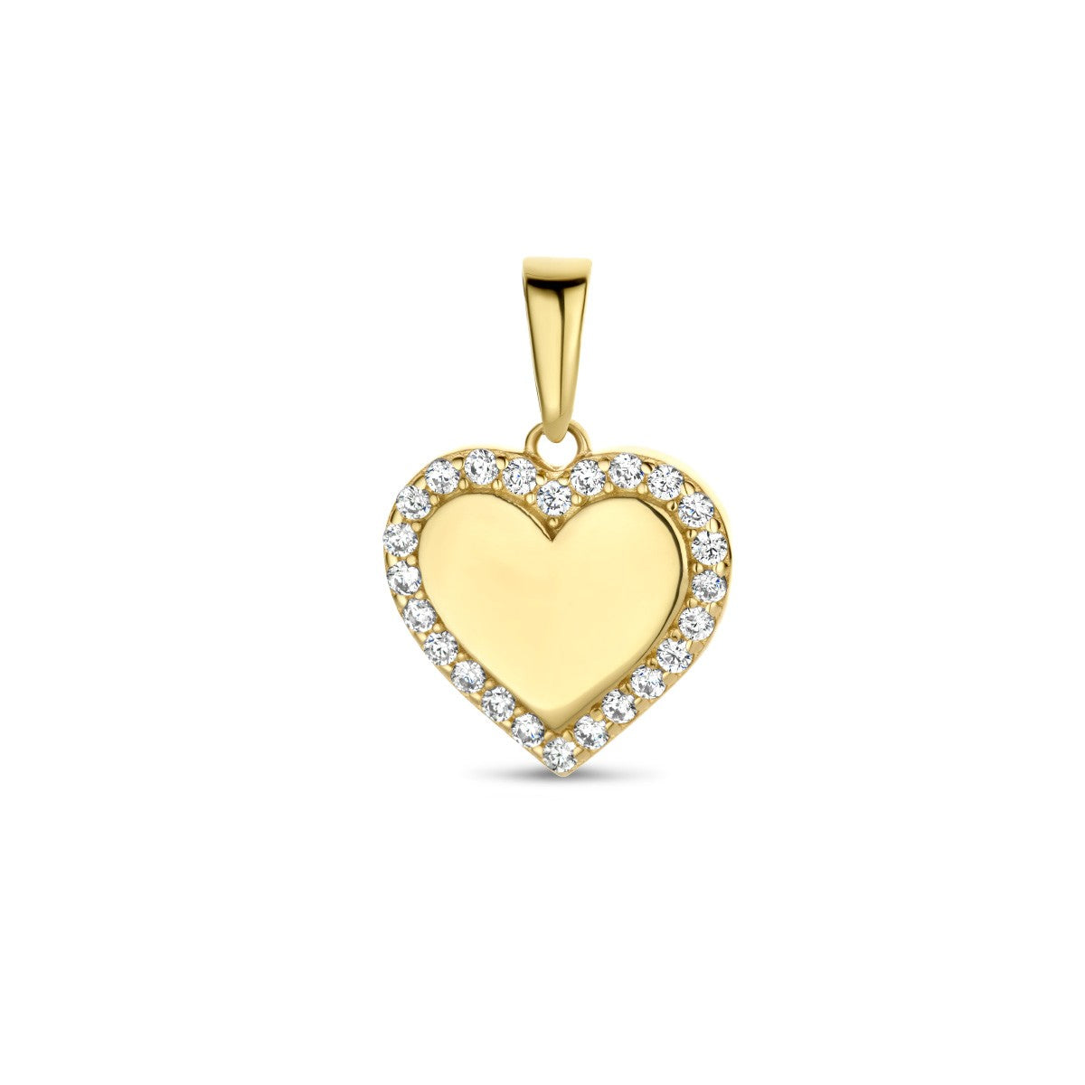 Fantasy Collection Hanger hart zirkonia 14K geelgoud
