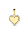 14K geelgoud hanger hart zirkonia 4025920 - PansiteNederland.nl