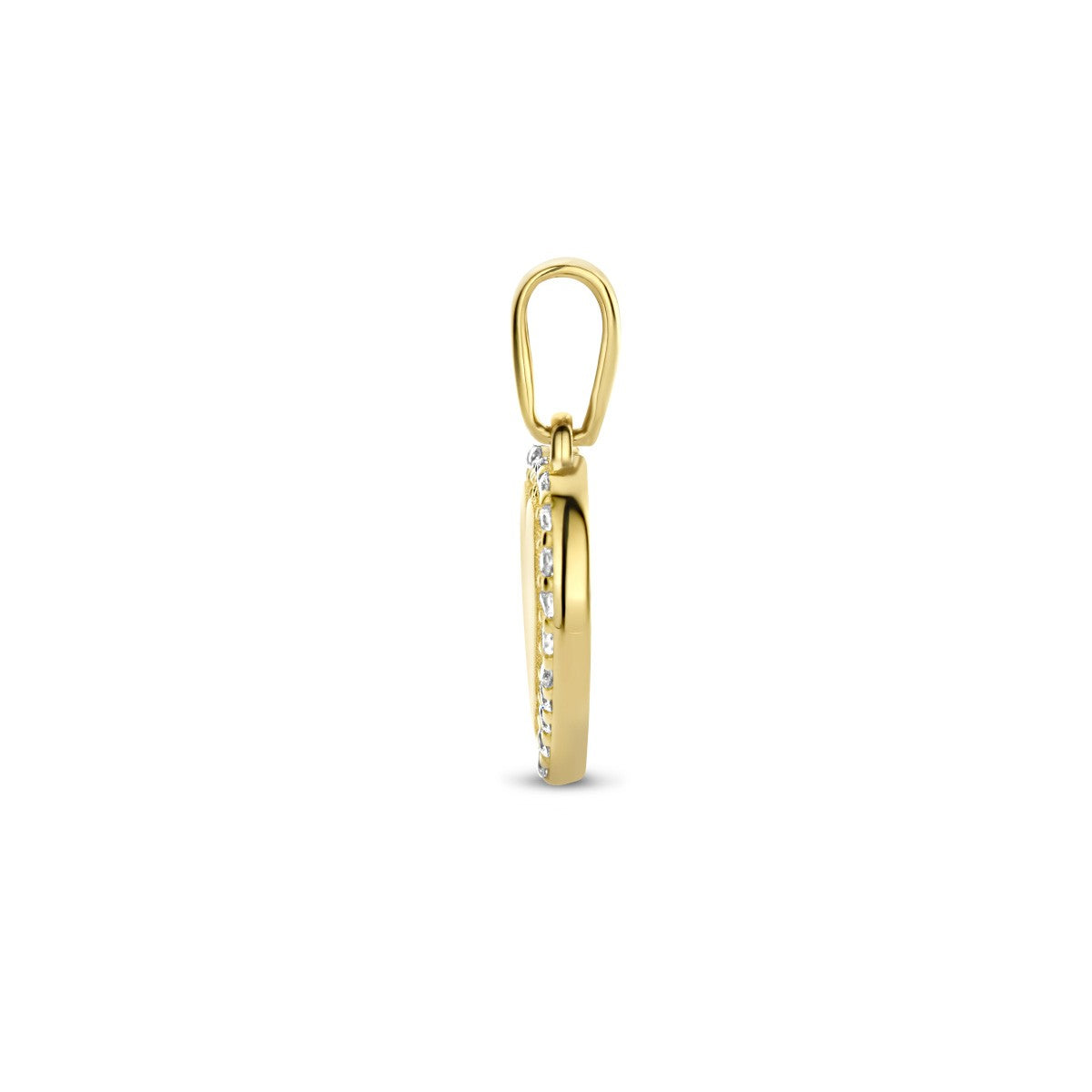 Fantasy Collection Hanger hart zirkonia 14K geelgoud